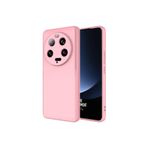 Zipax Xiaomi Mi 13 İle Uyumlu Ultra Kılıf Lansman İçi Kadife Silikon Zr Mara Pembe