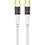 Zipax Zipax Xiaomi Mi 5x 6x 6 6 Ceramic A1 A2 A3 Hızlı Şarj Kablosu Type-C 100W - EA-EC-179CC - Beyaz