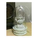 ZİPHİDA dop8661213igo Peri Led Işıklı Fanus Içinde Işıklı Masum Beyaz Melek Biblo