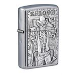 Zippo 207 Saloon Skull Emblem Çakmak