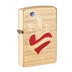 Zippo Armor Heart And Sword Design Lighter 49303 Çakmak