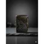 (Zippo Benzeri)Benzinli Ilğinç Desenli ve Kabartmalı Çakmak+Benzin+Fitil+Taş - Çok Renkli - 4