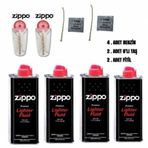 Zippo Benzin 4 Adet 2 Taş ve 2 Fitil 8'Li Set