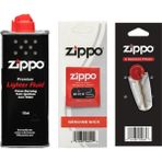Zippo Benzin + Taş + Fitil Seti