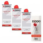 Zippo Benzin+1 Paket Taş Set