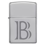 Zippo Çakmak B Harf Gümüş Gri