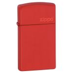 Zippo Çakmak Bayan Kırmızı Slim Logo 1633zl-000018