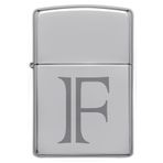 Zippo Çakmak F Harf Gümüş Gri