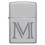 Zippo Çakmak M Harf Gümüş Gri