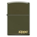 Zippo Green Matte Logo Dizayn Çakmak