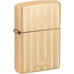 Zippo High Polish Brass Stripe Dizayn Cakmak