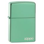 Zippo High Polish Green Logo Dizayn Çakmak