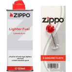 Zippo Premium Çakmak Seti Benzinli Yakıt ve 1 Adet Taş ile 1 Adet Lighter Fluid