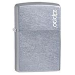 Zippo Regular Street Chrome Dik Logo Çakmak