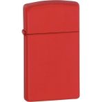 Zippo Slim Çakmak Kırmızı Mat Metal Alaşım Benzinli Rüzgar Geçirmez Tasarım