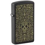 Zippo Slim Skull Filigree Dizayn Çakmak