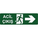 ZiPrinter Acil Çıkış Isg Uyarı Levhası Pvc A4 21X30 cm - 21 x 30 cm
