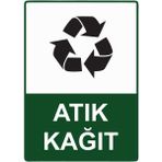 ZiPrinter Atık Kağıt Isg Uyarı Levhası Pvc A5 15X21 cm - 15 x 21 cm