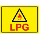 ZiPrinter Lpg Isg Uyarı Levhası Pvc A4 21X30 cm - 21 x 30 cm