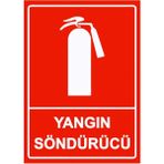 ZiPrinter Yangın Söndürücü Isg Uyarı Levhası Pvc A5 15X21 cm - 15 x 21 cm