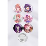 ZipZap DDLC Doki Doki Literature Club Video Oyun Çanta Süsü Rozet İğneli Buton Rozet Seti (6 ADET)