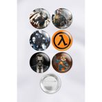 ZipZap Half Life Video Oyun Çanta Süsü İğneli Buton Rozet Seti (6 ADET)