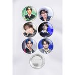 ZipZap Lee Know Stray Kids KPOP Çanta Süsü Rozet İğneli Buton Rozet Seti (6 ADET)