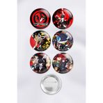 ZipZap Persona 5 Video Oyun Çanta Süsü İğneli Buton Rozet Seti (6 ADET)