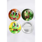 ZipZap Ribbit TADC The Amazing Digital Circus Çanta Süsü Rozet İğneli Buton Rozet Seti (3 Adet)