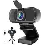 ZIQIAN 1080P Webcam,Live Streaming Web Camera with Stereo Microphone, Desktop or Laptop USB Webcam with 110 Degree View Angle, HD N5 Webcam for Video Calling, Recording, Conferencing, Streaming, Gaming