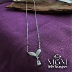 Zirkon Su Taşlı Kanat Kolye - Kl0015
