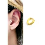 Zirkon Taş Detaylı 925ayar Gümüş Üzerine Altın Kaplama Halka Piercing