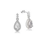 Zirkon Taşı Lusso Damla Diamond Model Kadın Gümüş Küpe