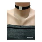 Zirkon Taşlı Choker Kadife Kolye
