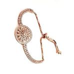 Zirkon taşlı gümüş ayarlanabilir asansörlü rose bileklik Zirkon taşlı gümüş ayarlanabilir asansörlü rose bileklik