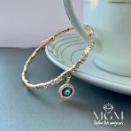 Zirkon Taşlı Nazar Boncuklu Bileklik - Kbl0009
