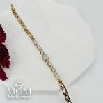 Zirkon Taşlı Pirinç Bileklikler 18+2 Cm - Kbl0055