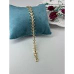 Zirkon Taşlı Pirinç Zirkon Bileklikler 17+2 Cm - Kbl0271