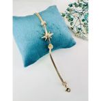 Zirkon Taşlı Pirinç Zirkon Bileklikler 17+3 Cm - Kbl0248