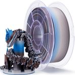 ZIRO Renk Değişimi Filament, Mat Çok Renkli 3D Yazıcı Filamenti, Uzunluk PLA'ya Göre Daha Hızlı Renk Değişimi, Boyutsal Doğruluk +/- 0.03mm, 1KG/2.2lbs Makara, Çoğu FDM 3D Yazıcıya Uyar, Alacakaranlık