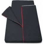 Zish Home Antrasit Taşınabilir Kendinden Fermuarlı Tulumlu Katlanır Kamp Yatağı Anne Yanı Yer Yatağı 5cm - 70 x 190 cm