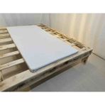 Zish Home Space Yıkanabilir Kılıflı Yüksek Dns Gri Sünger Kanepe, Koltuk, Yatak Pedi & Şiltesi Topper - Beyaz - 100 x 200 cm