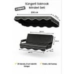 Zish Tekstil Antrasit Keten Kumaş Süngerli Gölgelikli 3 Kişilik Salıncak Minderi 8 Cm