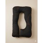 Zish Tekstil Dark Trend 80x120 Huggle 5 Bölge Destekli Alerji Karşıtı Yıkanabilir Yatak Kumaşlı Hamile Yastığı siyah turuncu