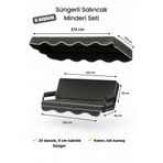 zishtekstil Keten Kumaş Süngerli Gölgelikli 2 Kişilik Salıncak Minderi 8 cm