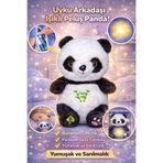 ZİVENTA 25Cm Nefes Alan Uyku Arkadaşı Panda Sesli Işıklı Yumuşacık Peluş Sevgili Hediye