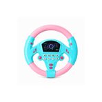 ZİVENTA Mavi-Pembe Vantuzlu Oyuncak Direksiyon 360° Dönüşlü Sesli Çocuk Direksiyonu Eğitici Oyuncak