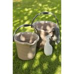 ZİVORA Temizlik Kovası 10-14 Litre 2 Li Vizon Set Kapaksız Su Kovası