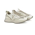 Ziya 1231000 4660 Hakiki Deri Krem Kadın Sneaker