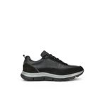 Ziya 143983ZF90 Hakiki Deri Siyah Erkek Sneaker